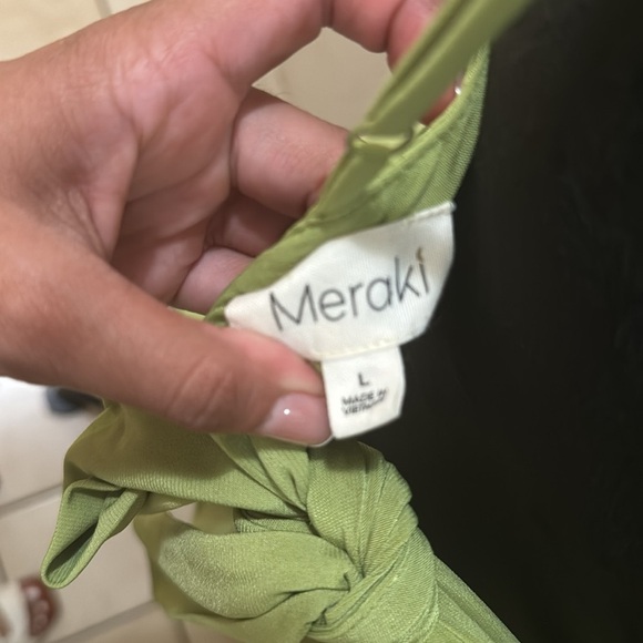 Meraki Lime Green Women's bodysuit Size L - Picture 6 of 7